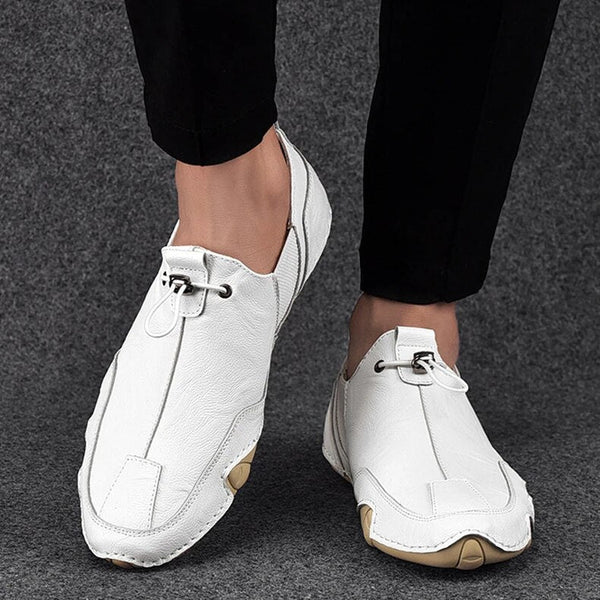 Theo – Casual Slip-On Loafers with Elastic Panel and Toggle Closure